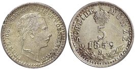 5 Kreuzer 1859 Mailand