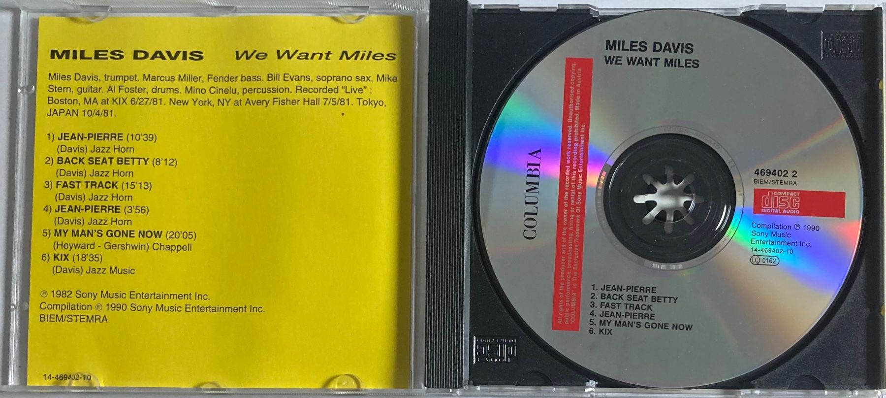 CD: MILES DAVIS - WE WANT MILES – Usato da Poliez-Pittet venduto da Newtown-Records 2