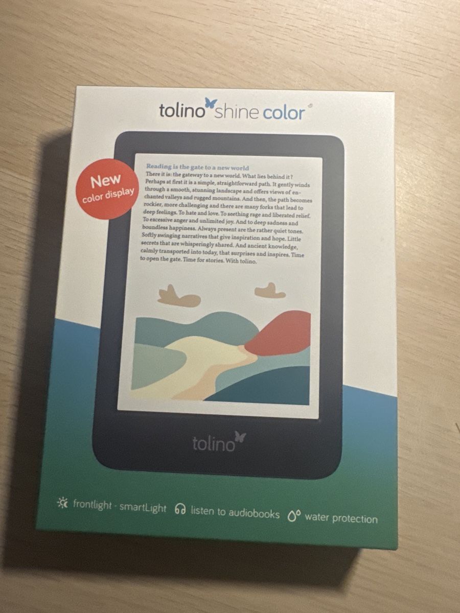 Tolino Tablet PC: Tolino Shine Color - Neuwertig - E-Reader mit Farbdisplay – Nuovo e nell'imballaggio originale da Winterthur venduto da Miriammici