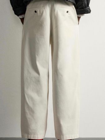 ZARA S 26 Chino /NP70CHF Cotton100 Hose Light beige