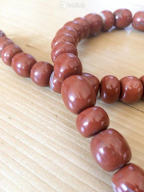 Catenine: Halskette roter Jaspis – Usato da Winterthur venduto da Ael_ 2