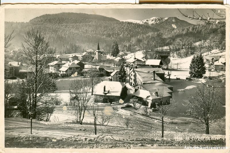Cartoline postali: St. Cergue - en hiver + ca. 1925 – Usato da Emmenbrücke venduto da teestube