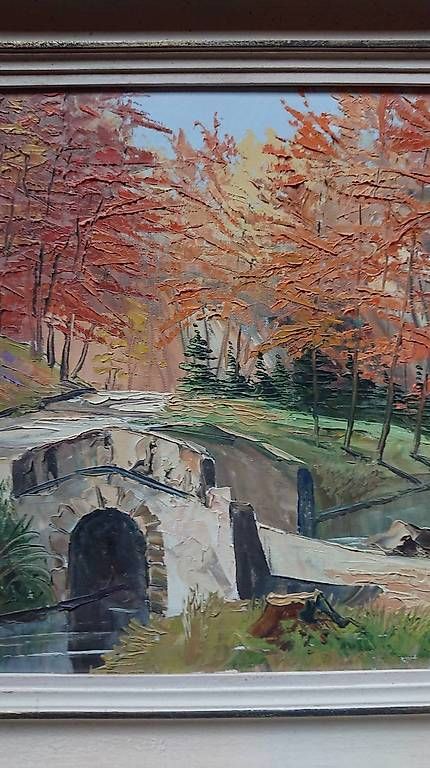 Dipinti: Gaston Robert Peitrequin Paysage d'automne – Usato da Farvagny-le-Grand venduto da LaCaverne 3