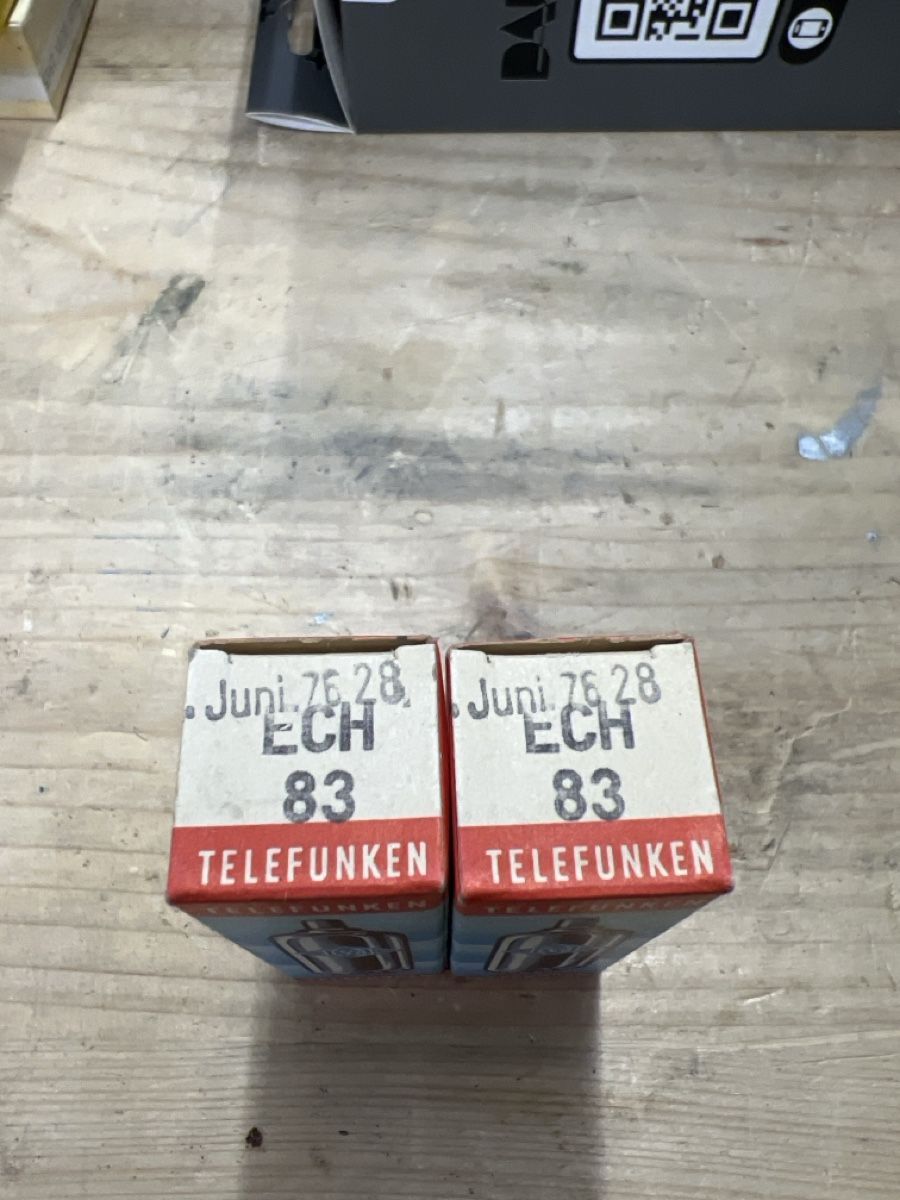 Telefunken Componenti elettronici: 2 neue Röhren ECH83 Telefunken – Nuovo (secondo la descrizione) da Steffisburg venduto da gfell2