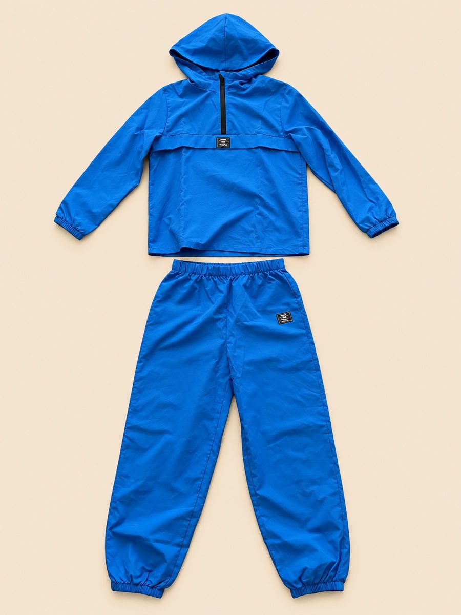 Pantaloni: ENSEMBLE COUPE-VENT BLEU POUR ENFANT – Nuovo (secondo la descrizione) da Lausanne venduto da mar_6snp 1