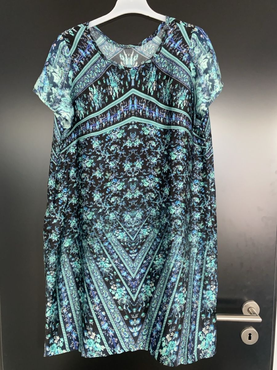Vestiti: Sommerkleid schwarz-türkis Gr. 44 – Usato da Meggen venduto da 6003Luzern