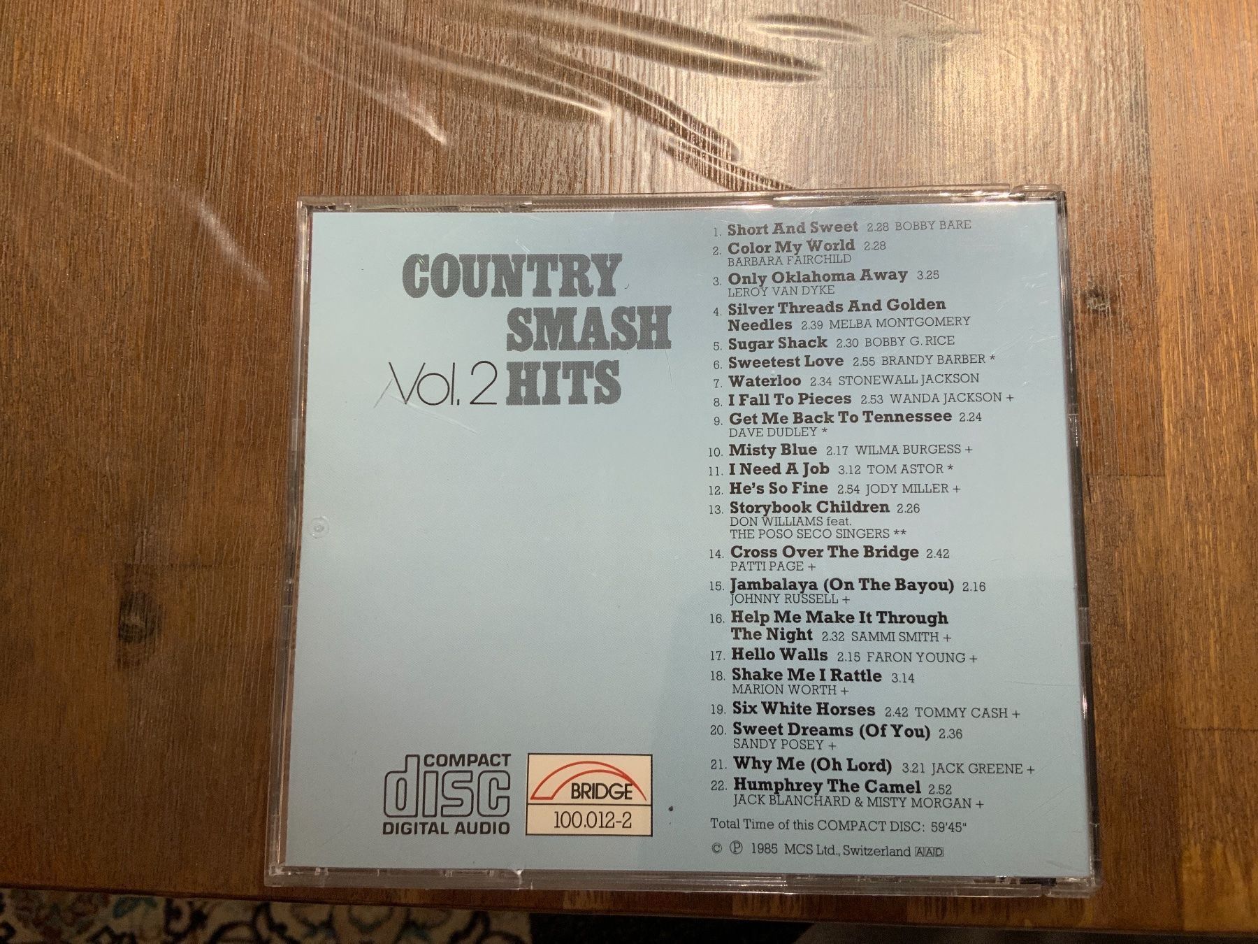 CD: Country Smash Hits, Vol 2, CD – Usato da Uster venduto da Macita56 1