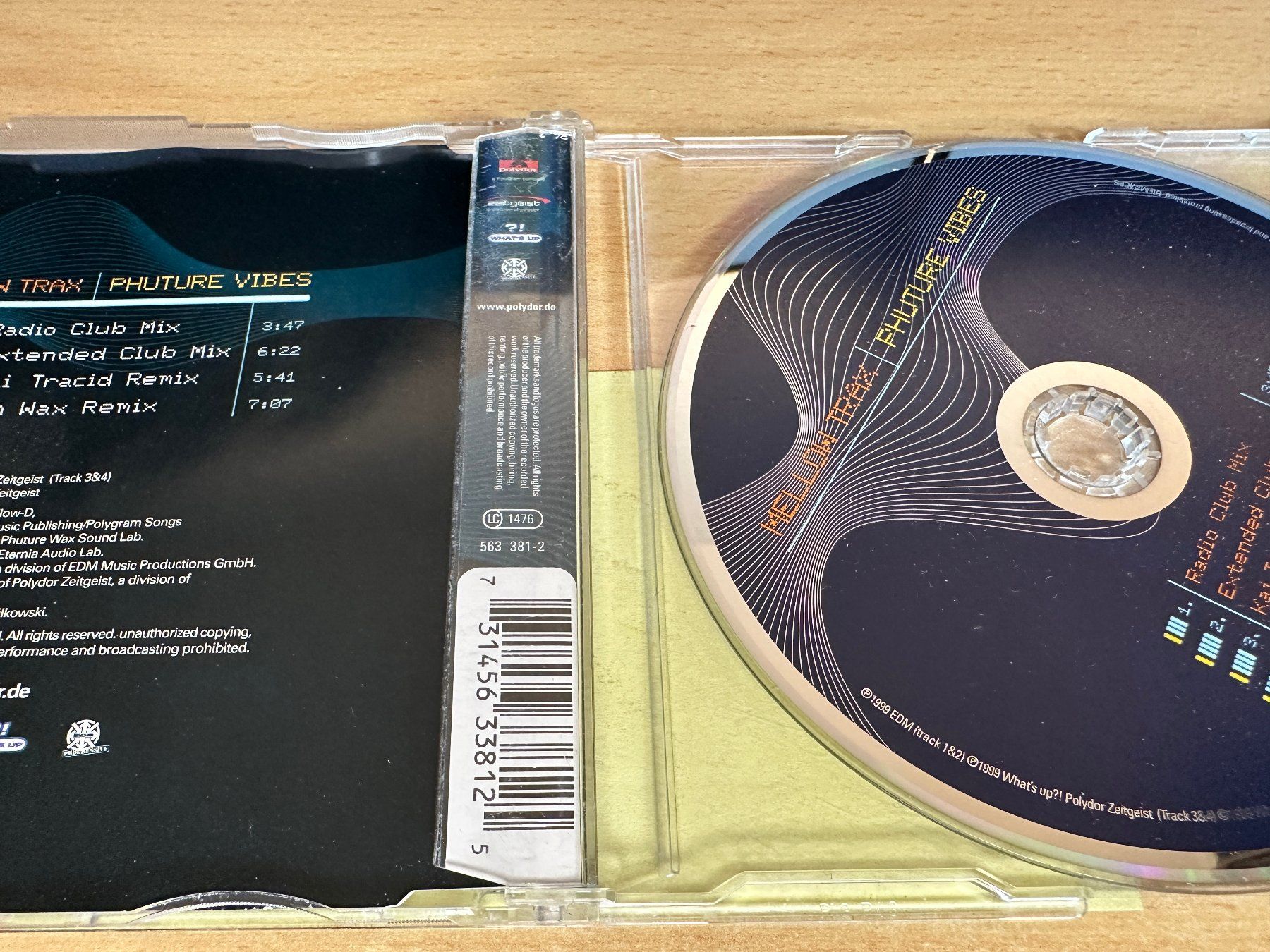 CD: Mellow Trax – Phuture Vibes - Single CD – Usato da Rikon im Tösstal venduto da Alpenmutz 1