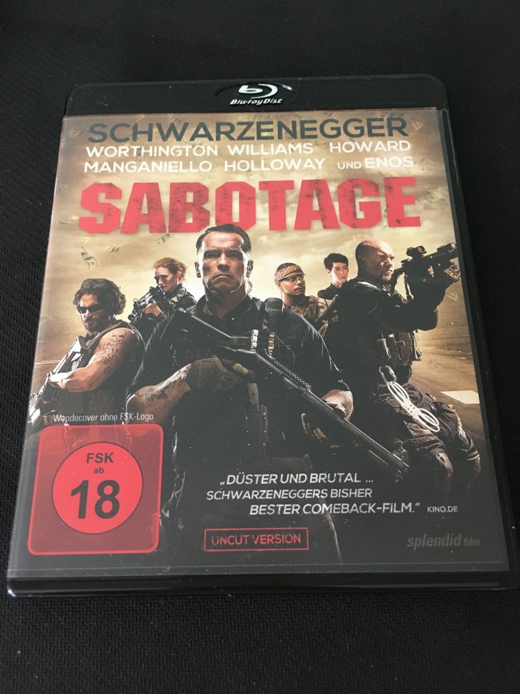 Tous les DVDs: Arnold Schwarzenegger - Sabotage [Blu-ray] Uncut Version – D'occasion à St.Gallen par MedienJoe