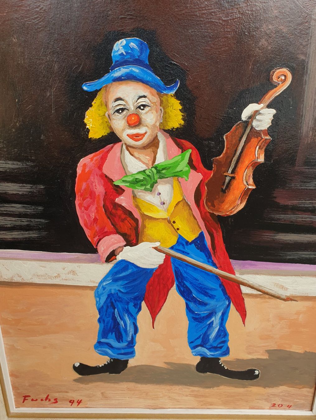 Gemälde: Gemälde der Clown von Ernst Fuchs 1994 – Gebraucht aus Tüscherz-Alfermée von Newpad 1