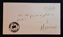 Estavayer 1838 - Gemeindestempel und Ovalstempel