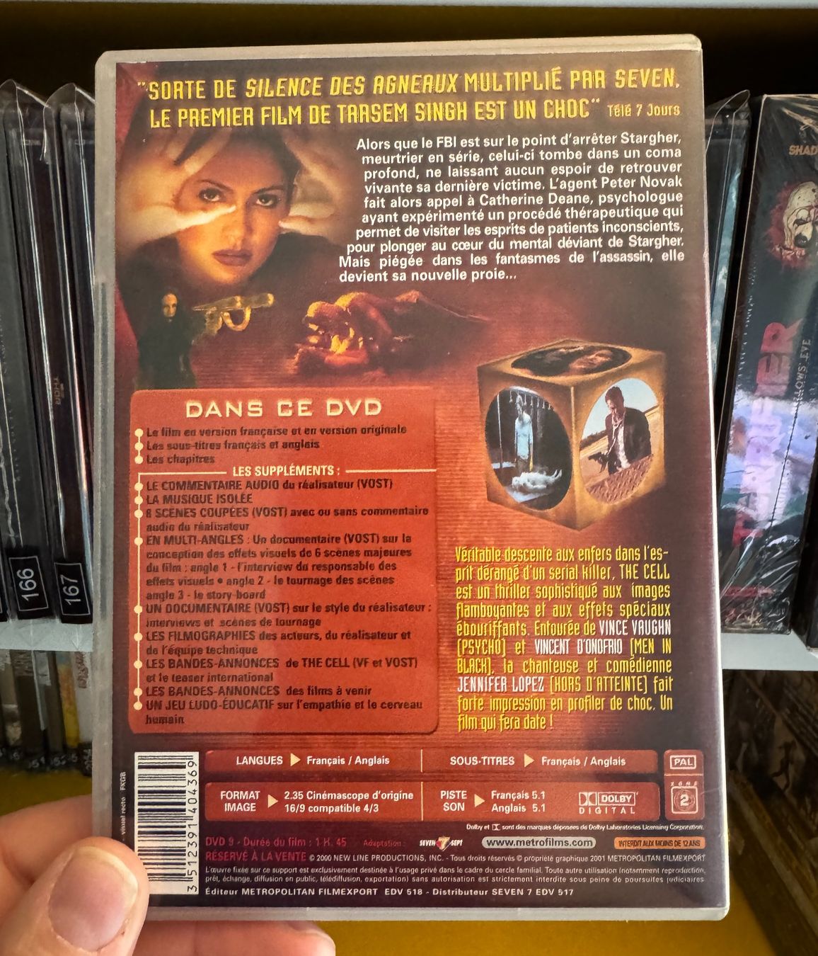 Tutti i DVDs: The Cell (2000) - DVD – Usato da Semsales venduto da __Florian__ 2