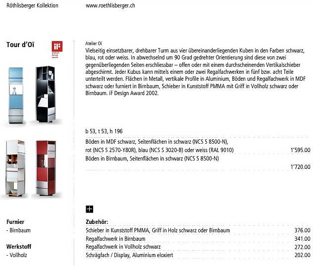 Röthlisberger Regale: Drehturm von Röthlisberger / Tour d'Oi – Gebraucht aus Murten von lle_w5qs 4