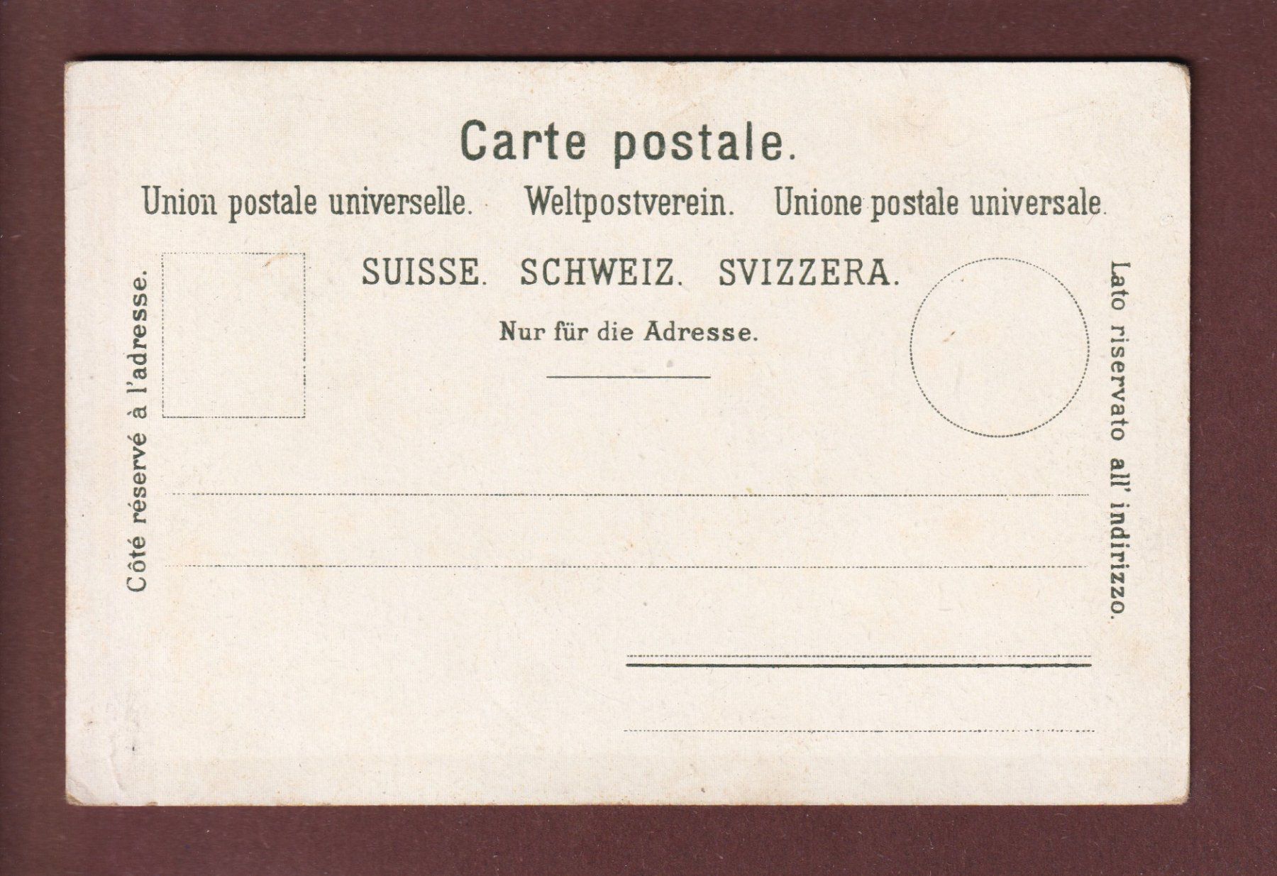 Cartoline postali: LUZERN - Luzernerin beim Löwendenkmal – Usato da Pully venduto da nicecards 1