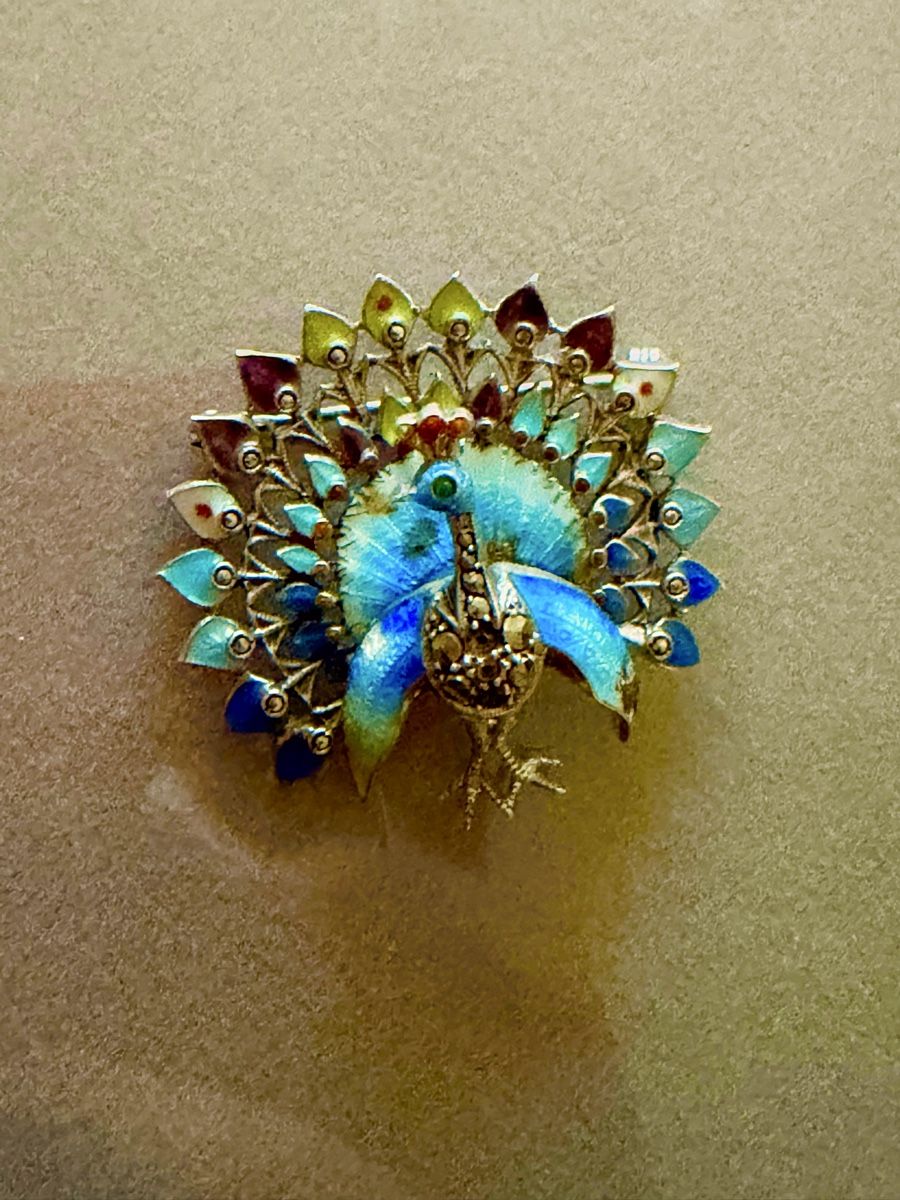 Broches & Aiguilles: Broche paon émaillé en argent 800  – D'occasion à Onex par mou_x2gr