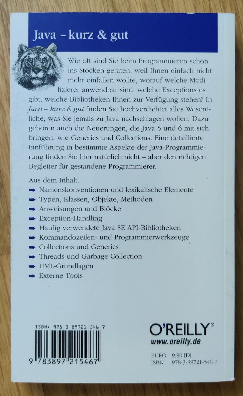 Bücher: Java kurz & gut – Gebraucht aus Roggwil BE von sun_26kg 1