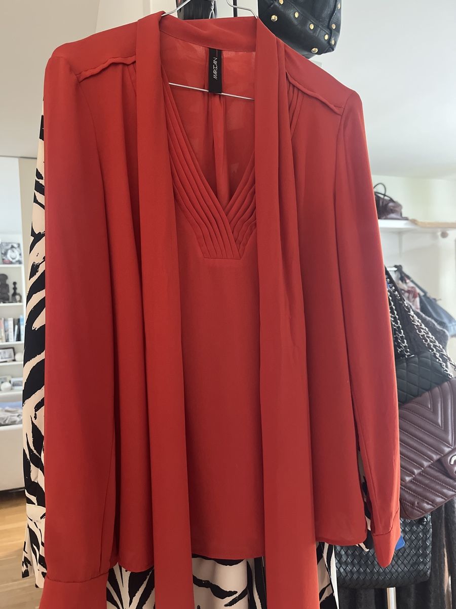 Marc Cain Camicette: Marc Cain Terracotta rot  Blouse Size N1 – Usato da Zürich venduto da kleinesgrau