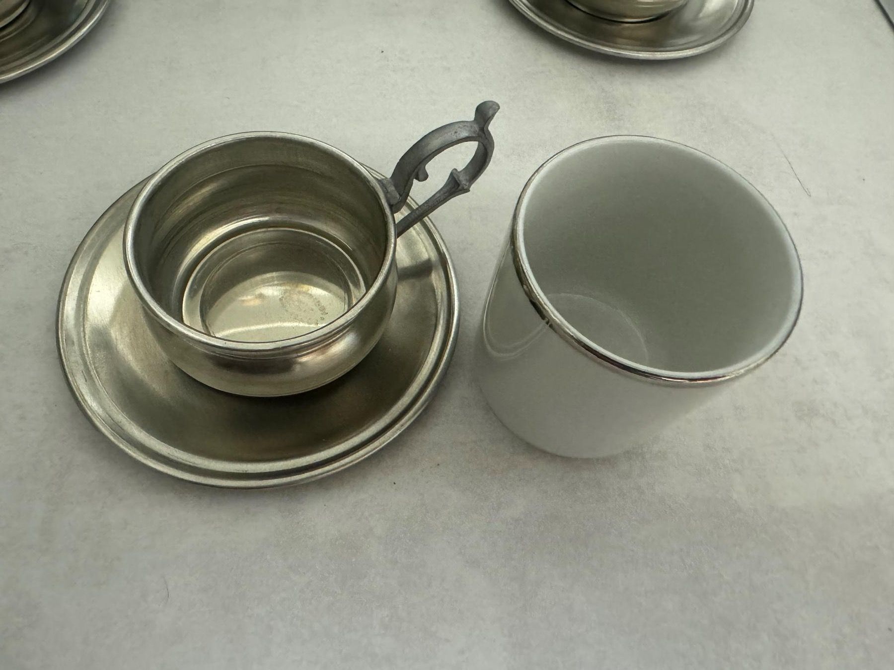 Geschirrsets: 8-teiliges Espresso Set aus Zinn – Gebraucht aus Geroldswil von Jeremy11 3