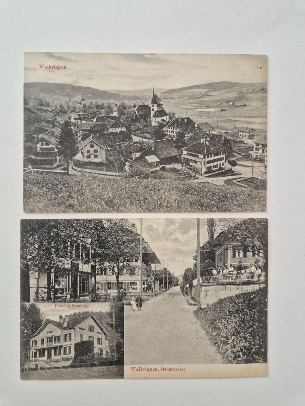 Ansichtskarten: 2 AK  alte Ansichtskarten, Walkringen – Gebraucht aus Trimstein von Blumenstrauss17