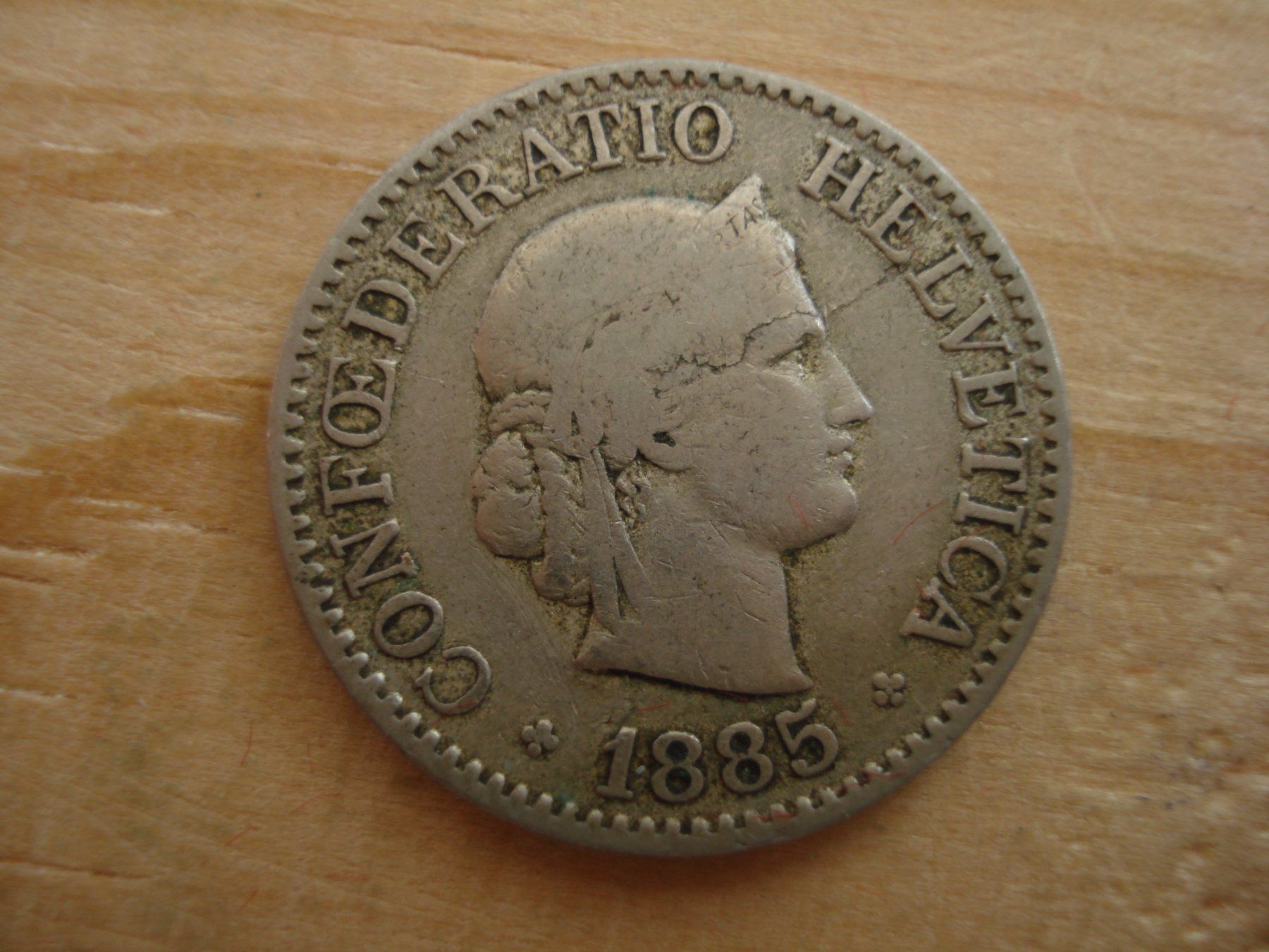 Tutti le monete: (S1) 10 Rappen 1885 – Usato da Erlach venduto da Net-Coins