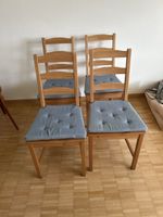 4x Ikea Stühle mit Sitzkissen