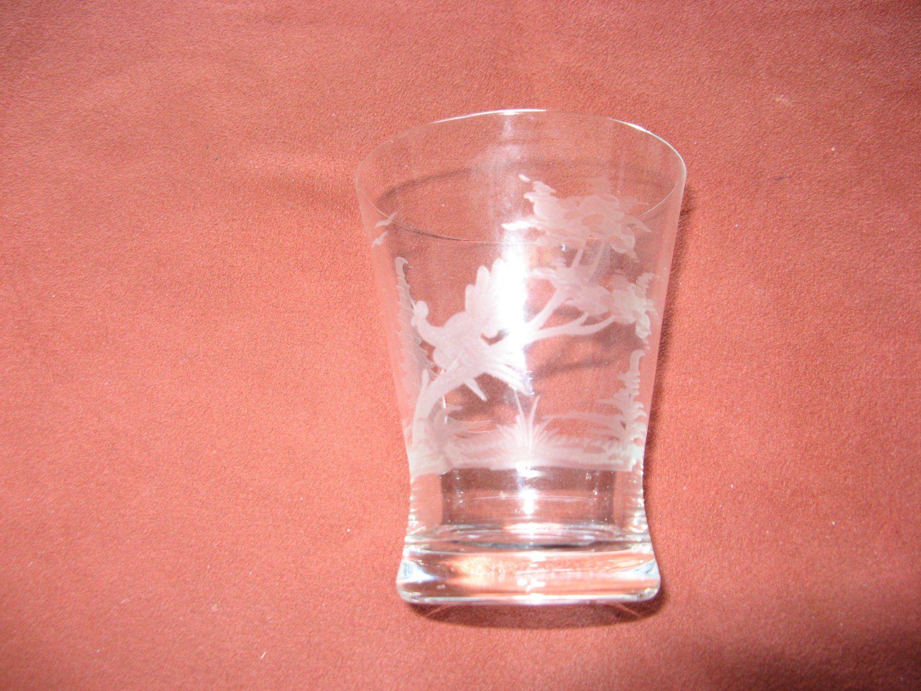 Gläser: Glas mit Vogel auf Baum – Gebraucht aus Zürich von apil 1