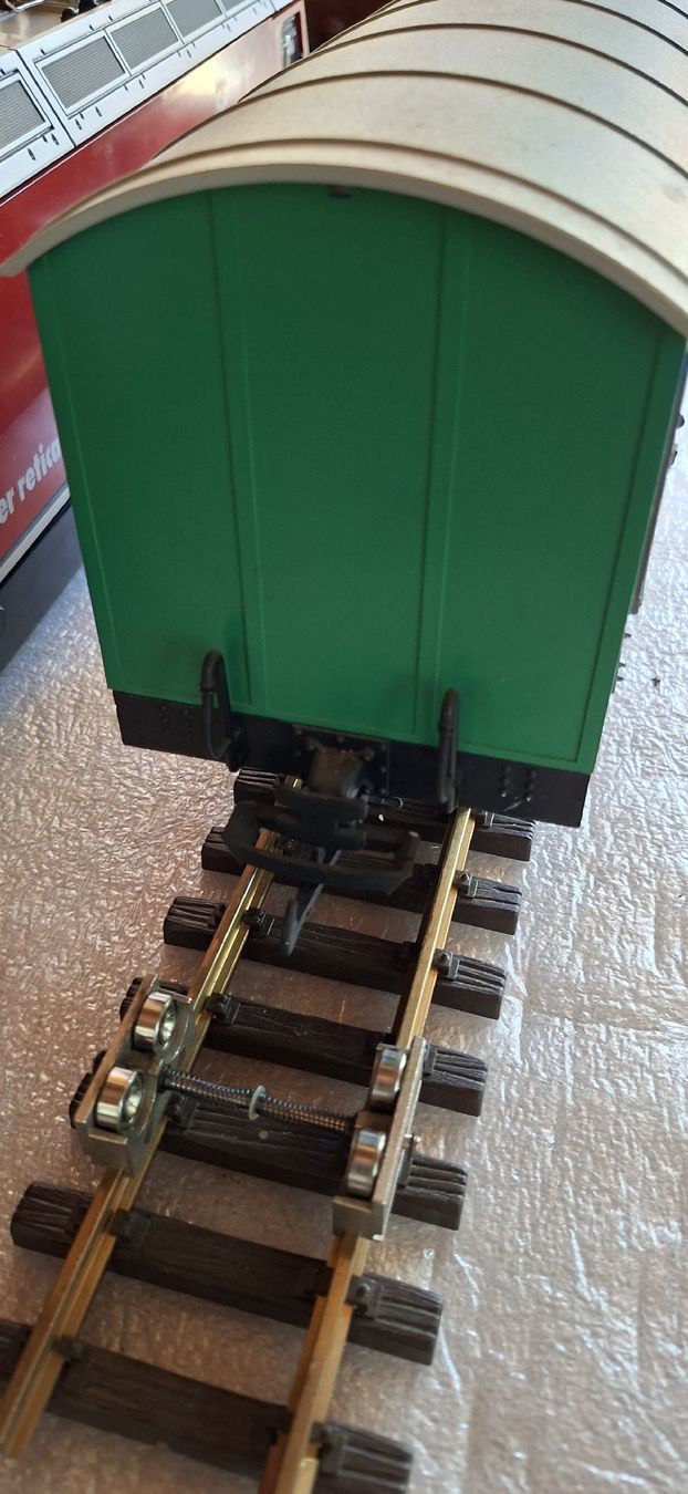 LGB Modellini di ferrovie: LGB MOB Güterwagen Gk 502 – Usato da Münsingen venduto da wd65 2