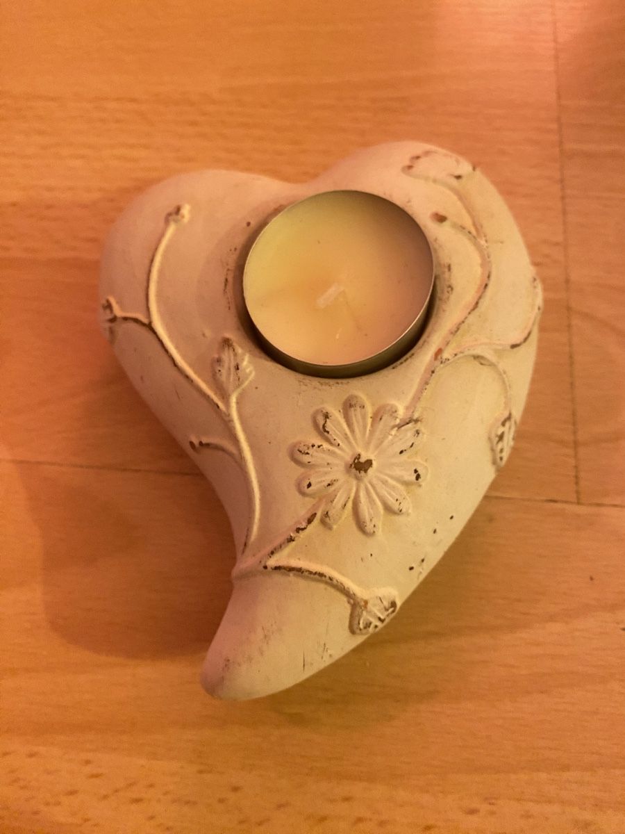 Kerzenständer: Süsser shabby chic Teelichthalter – Neu (gemäss Beschreibung) aus Basel von shirley_gold