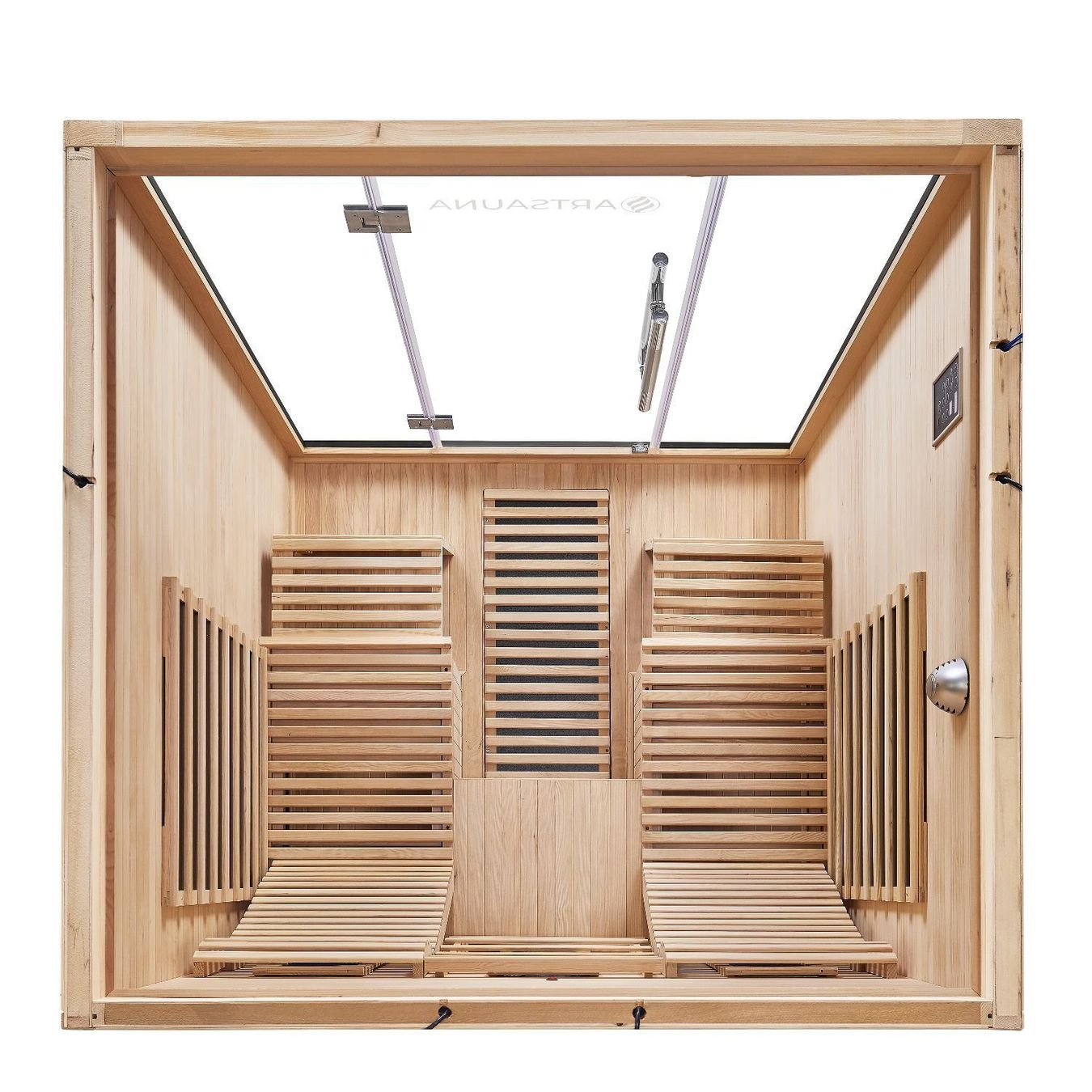 Sauna & Zubehör: Infrarotsauna ANCONA2 mit Triplex-Heizsystem - 150x150x190cm – Neu und originalverpackt aus Wallenwil von toesstal-vertrieb 5