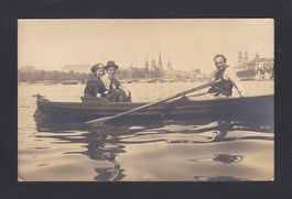 private Foto-AK ZÜRICH Ruderpartie auf dem Zürichsee
