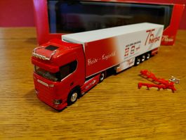 Herpa Scania CS mit Kühlauflieger 75 Jahre Herpa  1:87