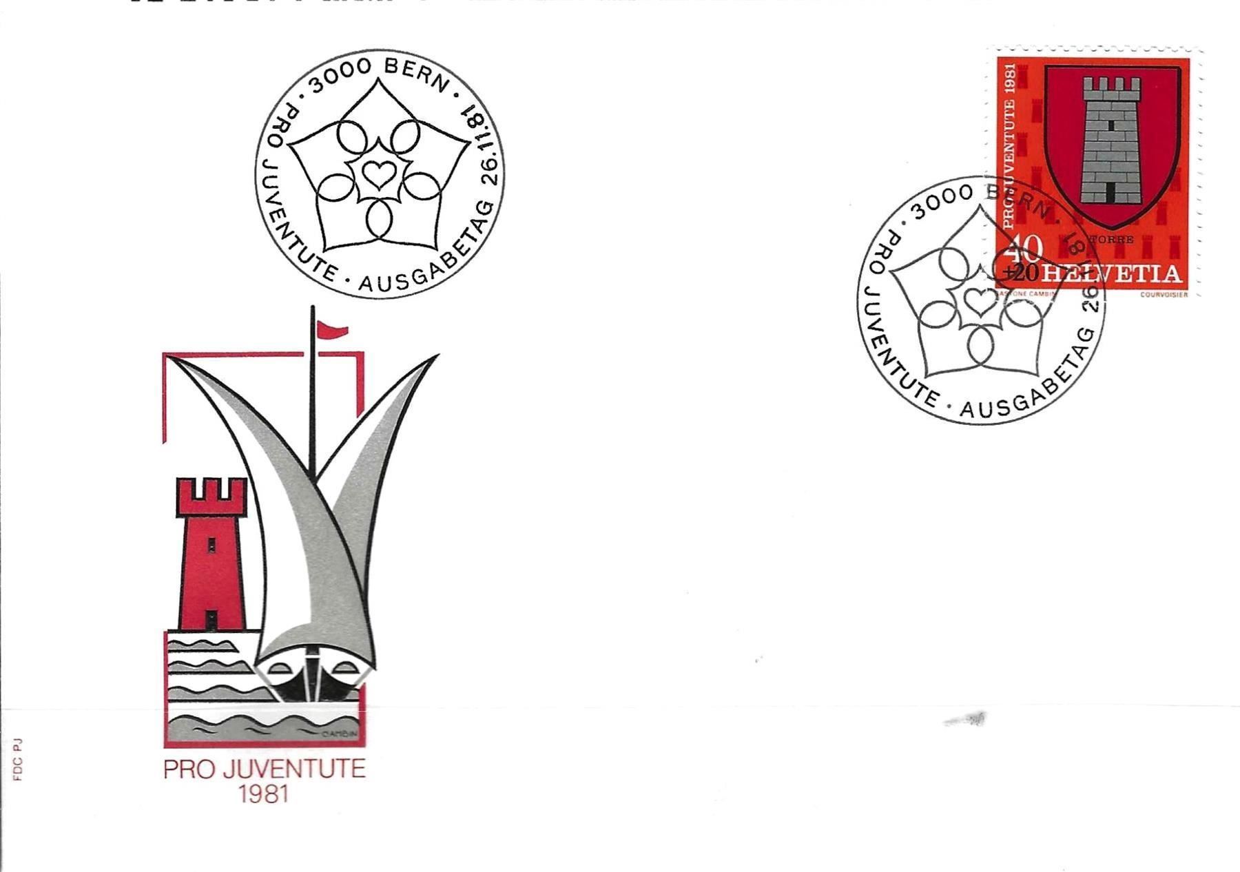 Tutti i francobolli: FDC Pro Juventute  Einzelmarke 1981 – Usato da Koblenz venduto da Markenhimmel