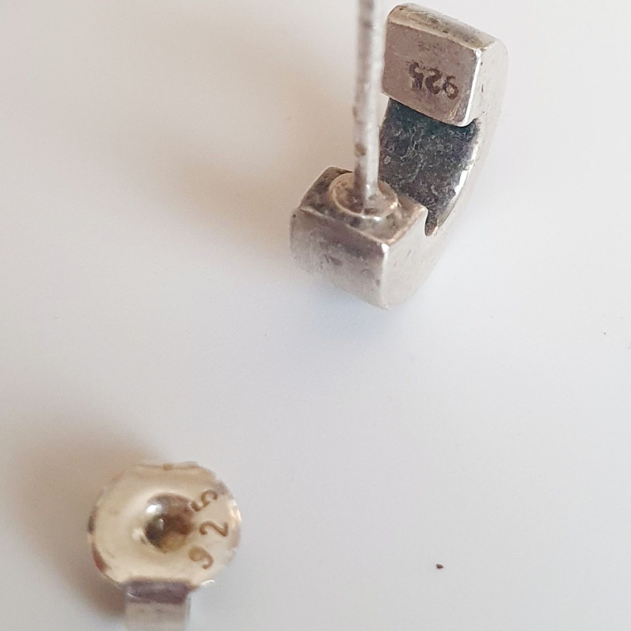Boucles d'oreille: 925 Silber Ohrringe Ohrstecker Halbkreis  – D'occasion à Kreuzlingen par Wunderkiste123 2