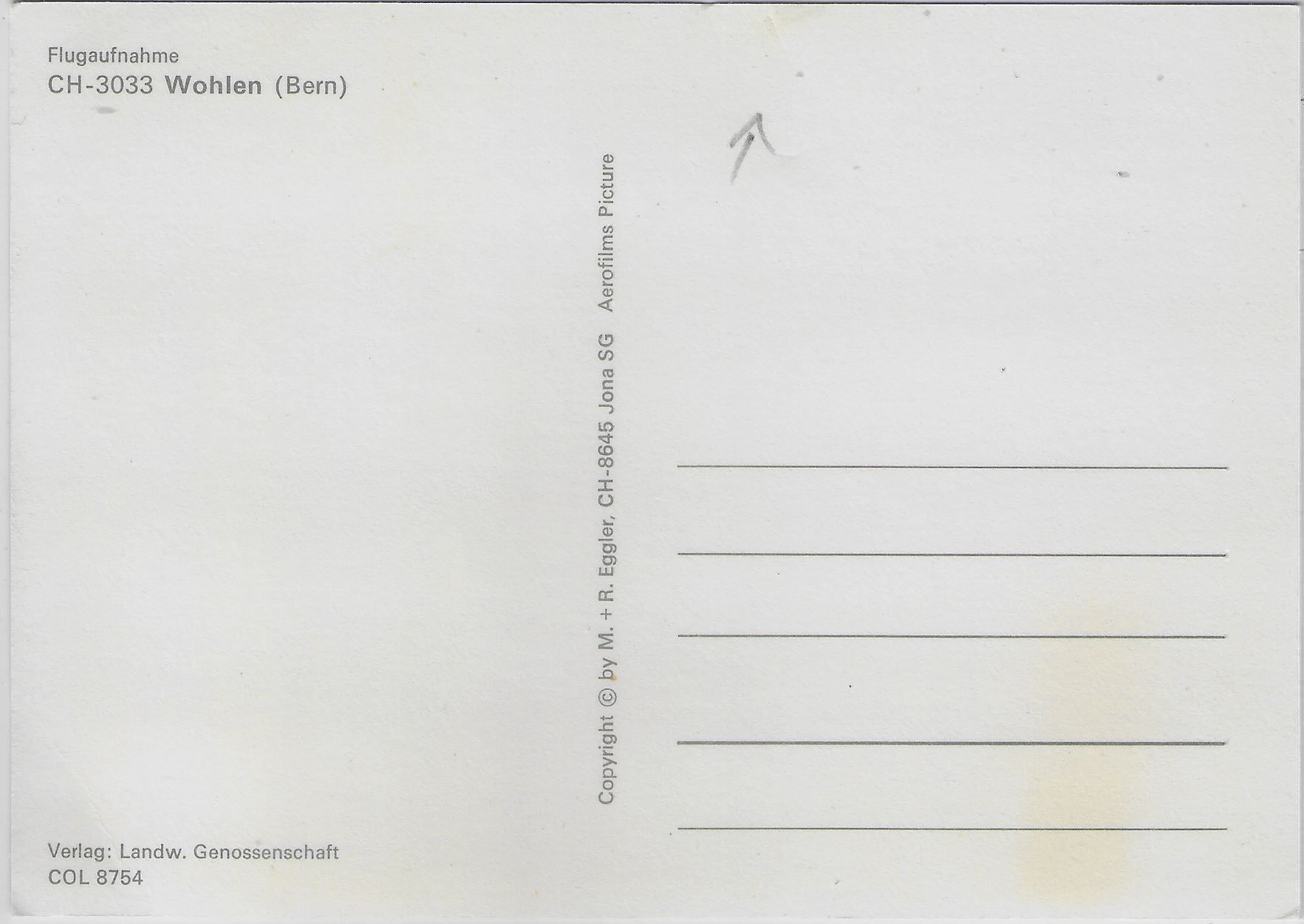 Cartoline postali: Flugaufnahme Wohlen BE Bern – Antico da Ettingen venduto da Kartenplanet 1