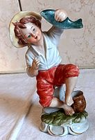 Porzellan Figur Fischerjunge