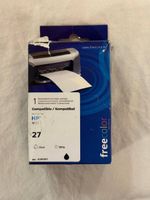Druckerpatrone freecolor für HP 27 schwarz neu ovp
