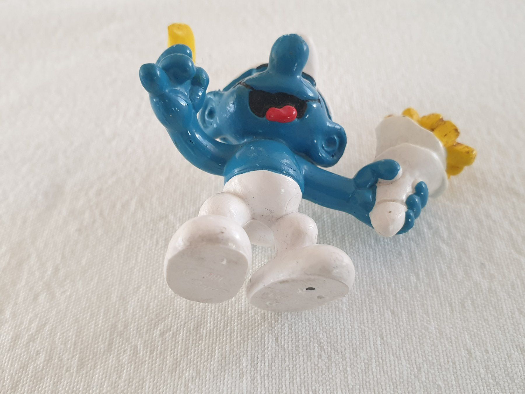Schleich Statuette: Pommes Frites Schlumpf – Usato da Mörschwil venduto da spirspi 5