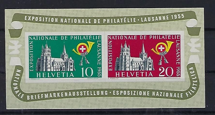 Tutti i francobolli: 1955 Lausanne Block **  14047 – Usato da Lunden venduto da Animus999