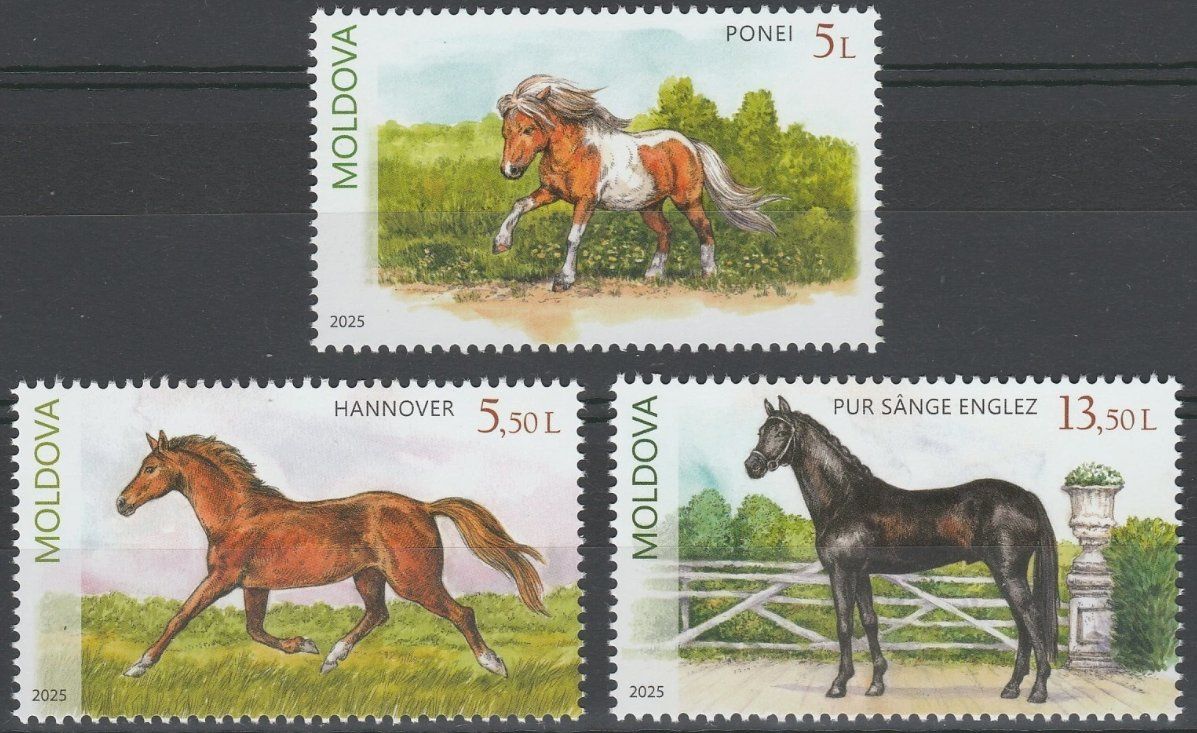 Alle Briefmarken: Moldawien 2025 Pferde postfrisch – Neu (gemäss Beschreibung) aus Lausanne von dsi_7l2q