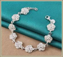 Elegantes Armband 925 versilbert 18-20 cm