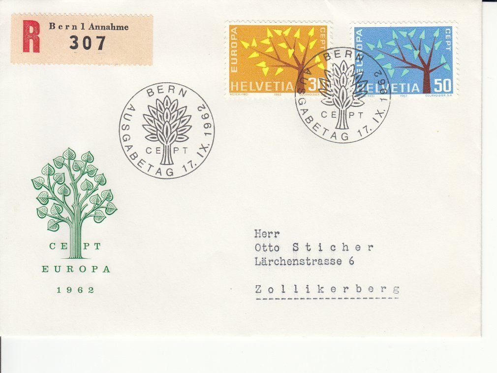 Tutti i francobolli: SBK 389 - 390 FDC – Usato da Bürglen TG venduto da StampGraf