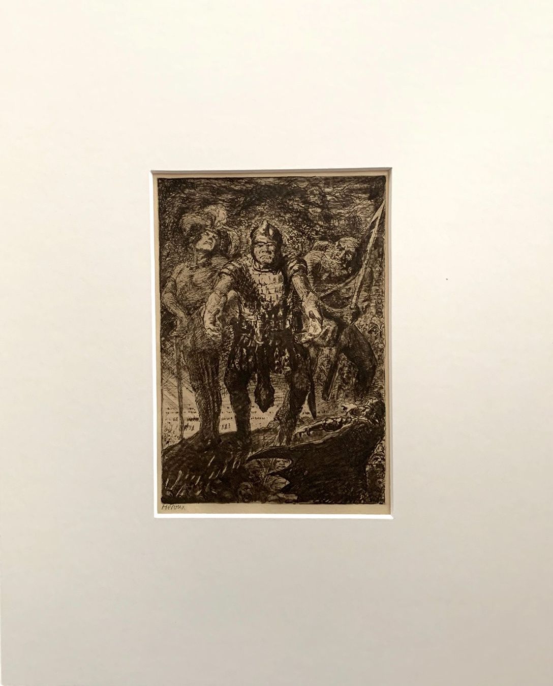 Grafica & Litografie: Bruno Héroux «Goethes Faust» "Hochgebirg" Heliogravure – Usato da Nennigkofen venduto da babag 1
