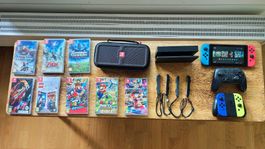 Nintendo Switch Bundle – 8 Spiele, Pro Controller, 4 Joy-Con