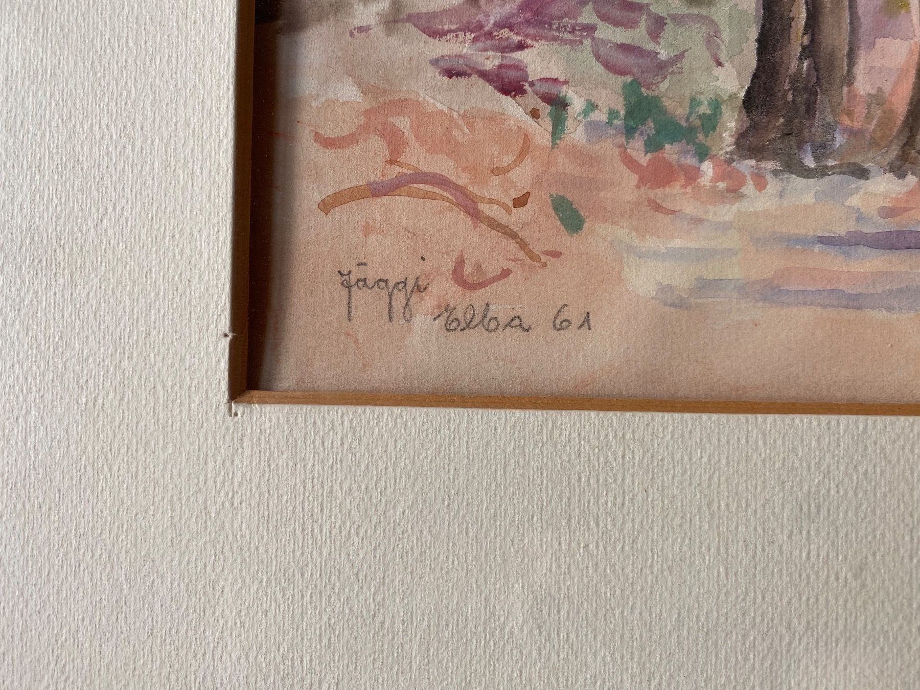 Poster & Bilder: Altes Aquarell Elba Hans Jäggi – Gebraucht aus Rünenberg von Fendi02 3