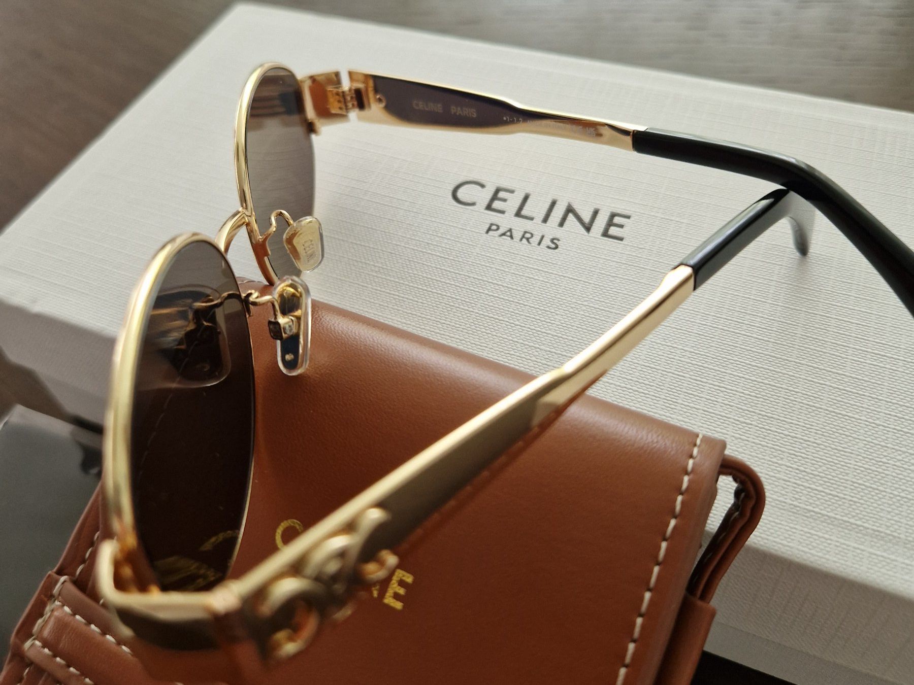 Celine Occhiali & Lenti: Celine Triomphe 01 Gold neu – Nuovo e nell'imballaggio originale da Bad Ragaz venduto da Coma.67 6