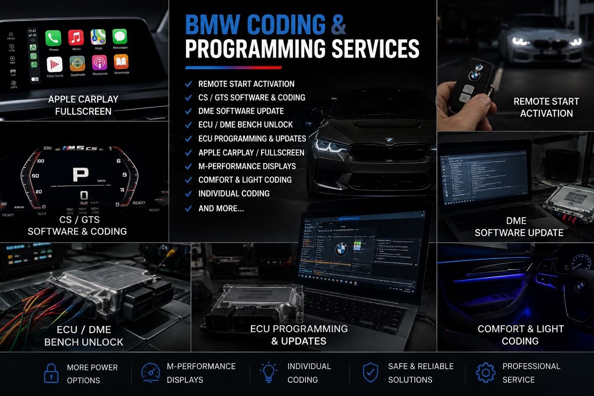 Autres articles bureau & commerces: REMOTE BMW CODING • PROGRAMMING • DME / ECU SERVICES – Neuf (Voir description) à Balzers par Cris96