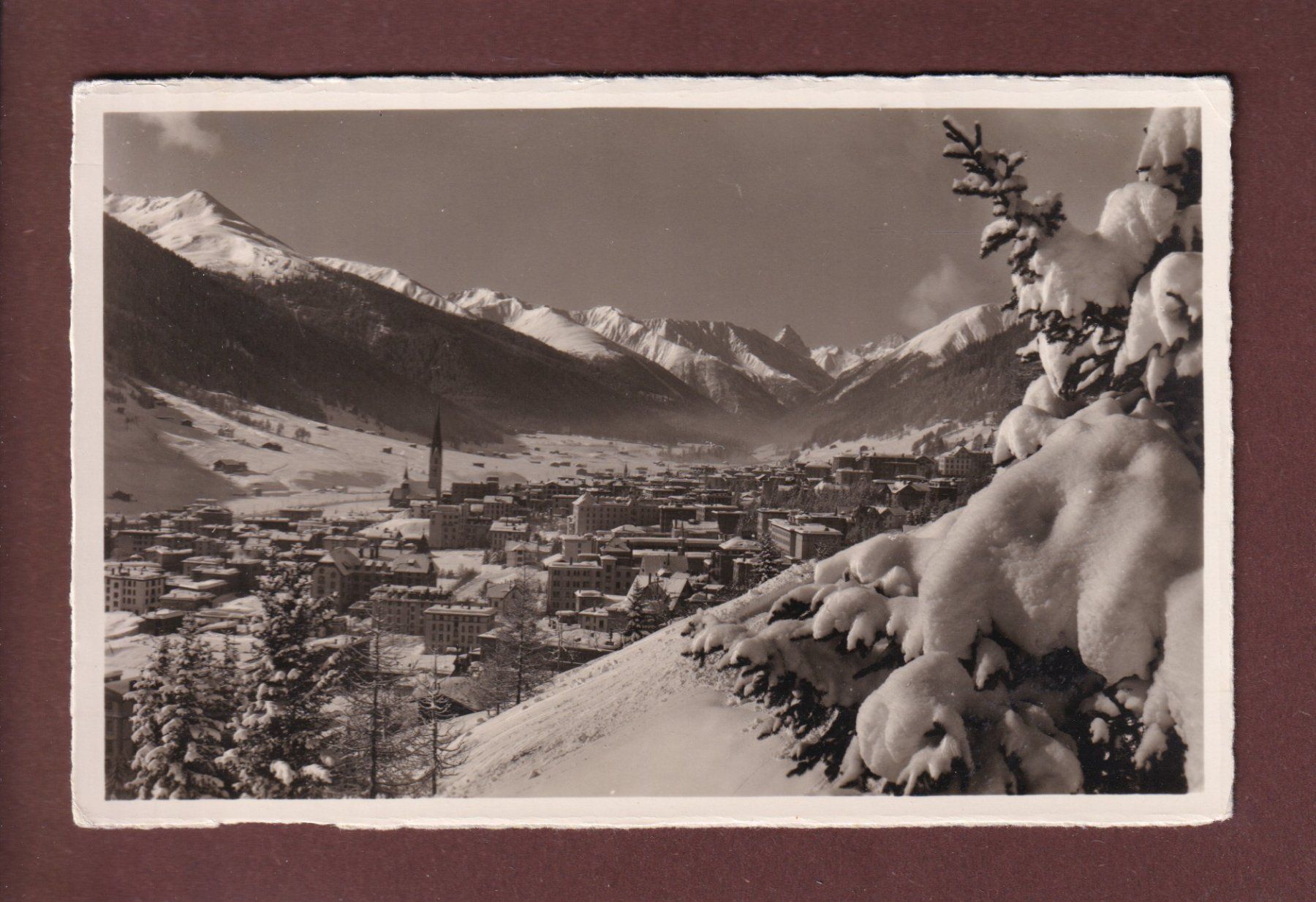 Cartoline postali: DAVOS-PLATZ - 1939 – Usato da Pully venduto da nicecards