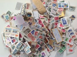 france timbres sur fragments