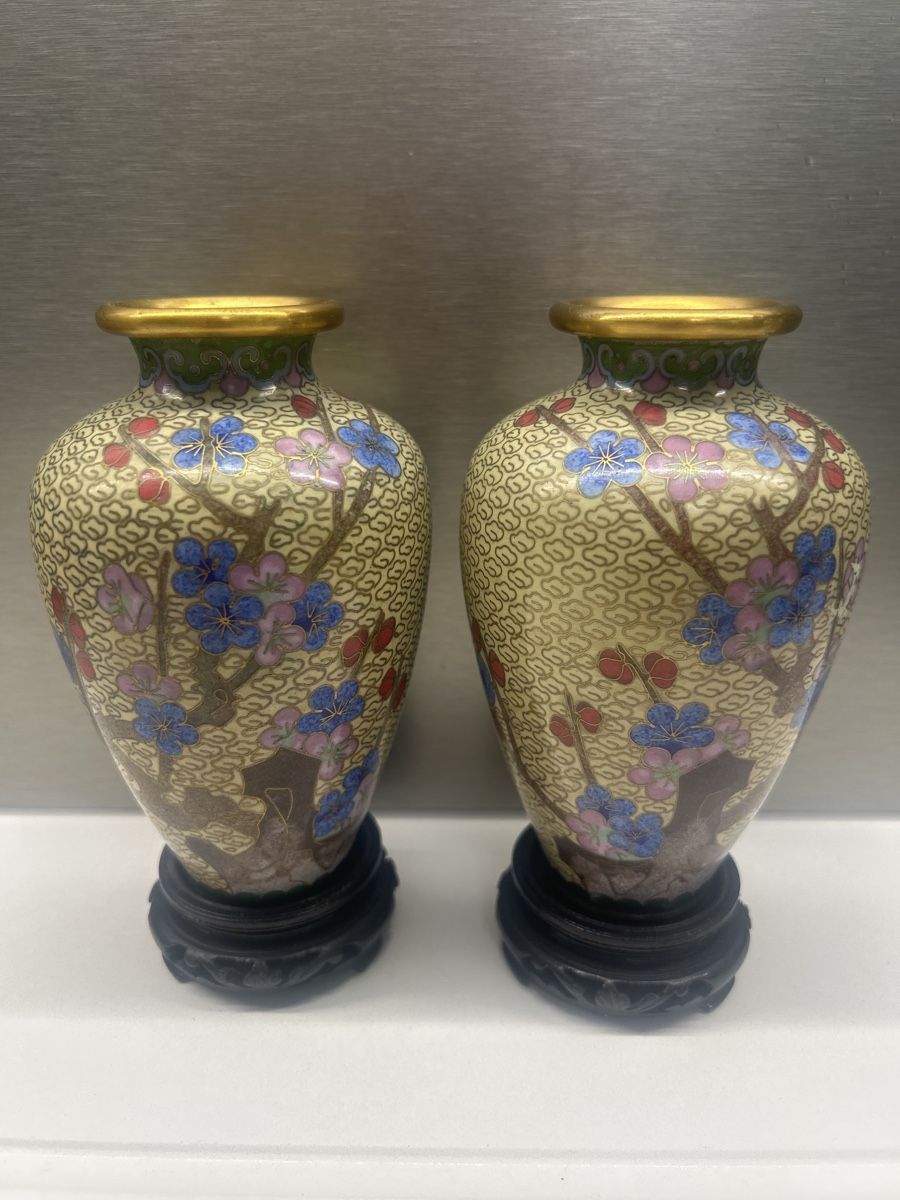 Vasi & Recipienti: Vases cloisonnés chinois - JINGFA – Usato da Champex-Lac venduto da Kenzoonyx