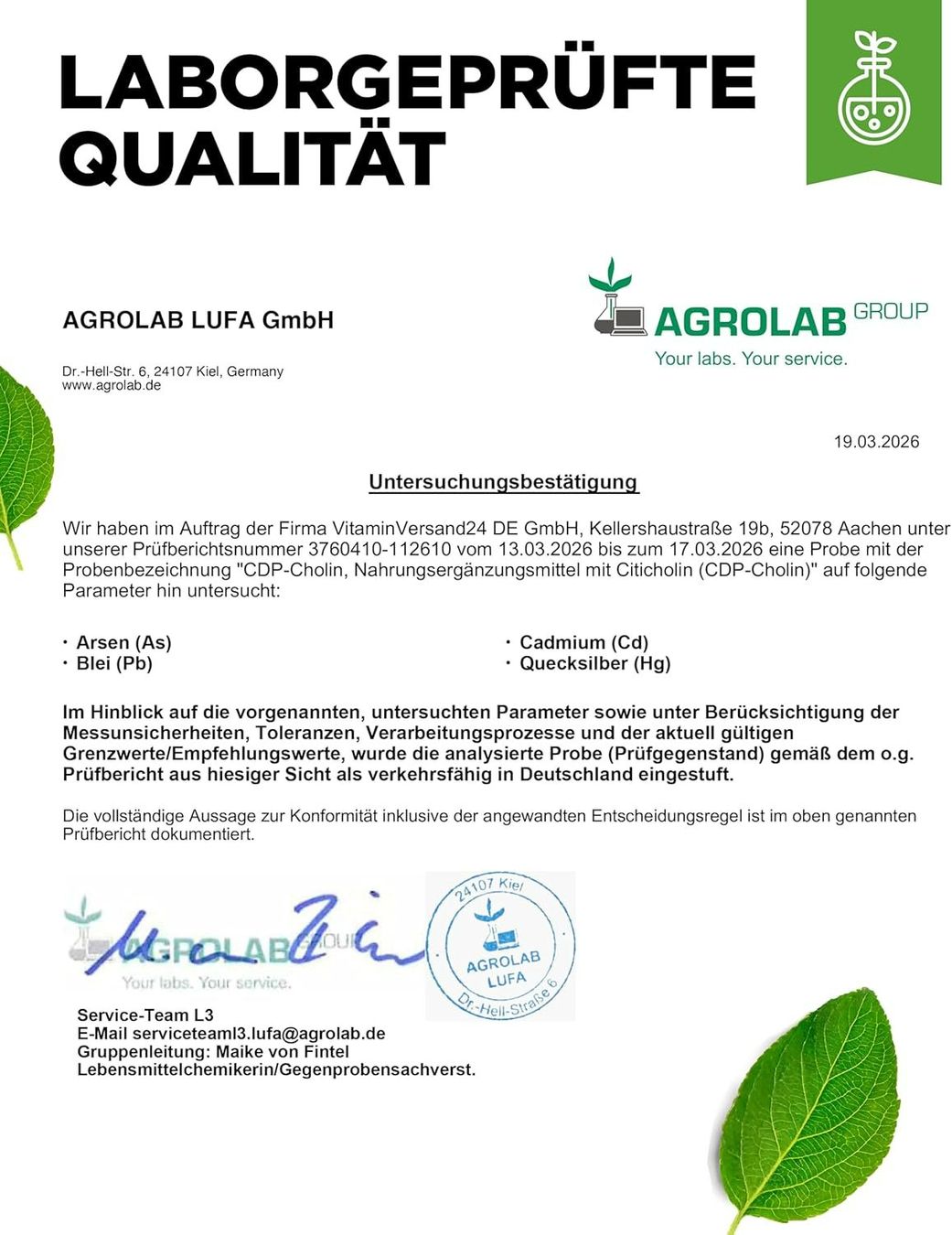 Cibi & Specialità: CDP Cholin 250mg 180 Kapseln vegan – Nuovo e nell'imballaggio originale da Suhr venduto da SchnapperCH 7